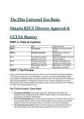 2026&sol;2027 S-Tier CCEYA & O&period; Reg 137&sol;15 Mastery Test Bank &vert; Ontario RECE Director Approval &lpar;20&plus; Complex Q&A&rpar;