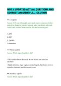 MDC 3 UPDATED ACTUAL QUESTIONS AND&NewLine;CORRECT ANSWERS FULL SOLUTIO