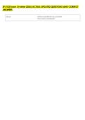 SFL 102 Exam 2 &lpar;winter 2026&rpar; ACTUAL UPDATED QUESTIONS AND CORRECT &NewLine;ANSWERS 