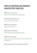 MATH 114 FUNCTIONS AND GRAPHICAL &NewLine;ANALYSIS STUDY GUIDE 2026