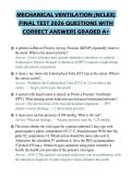 MECHANICAL VENTILATION &lpar;NCLEX&rpar;&NewLine;FINAL TEST 2026 QUESTIONS WITH&NewLine;CORRECT ANSWERS GRADED A&plus;