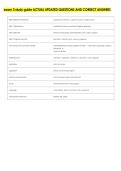 exam 3 study guide ACTUAL UPDATED QUESTIONS AND CORRECT ANSWERS 