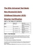 2026&sol;2027 The Elite New Brunswick ECE Director Certification Test Bank &vert; 20&plus; Point S-Tier MCQ Gauntlet & Study Guide
