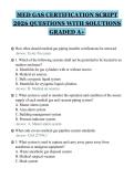 MED GAS CERTIFICATION SCRIPT&NewLine;2026 QUESTIONS WITH SOLUTIONS&NewLine;GRADED A&plus;&NewLine;