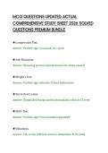 MCQ QUESTIONS UPDATED ACTUAL &NewLine;COMPREHENSIVE STUDY SHEET 2026 SOLVED &NewLine;QUESTIONS PREMIUM BUNDLE 