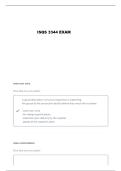 ISQS 3344 EXAM 2 QUESTIONS AND VERIFIED ANSWERS&NewLine;&NewLine;