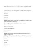 BIOD 152 Module 4&colon; Cardiovascular System Exam 2026&sol;2027 UPDATE