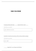 ISQS 3344 TTU FLAMM EXAM 2 REVIEW QUESTIONS AND VERIFIED ANSWERS
