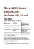 2026&sol;2027 S-Tier Alberta Child Development Supervisor &lpar;Level 3&rpar; Elite Test Bank & Certification Guide