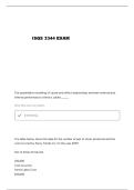 &NewLine;ISQS 3344 BURNS EXAM 1 REVIEW QUESTIONS AND VERIFIED ANSWERS&NewLine;
