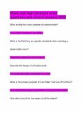 Black seal high pressure exam questions and correct answers 2026