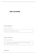ISQS 3344 FLAMM EXAM 3 QUESTIONS AND VERIFIED ANSWERS