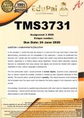 TMS3731 Assignment 2 &lpar;COMPLETE ANSWERS&rpar; 2026 - DUE 24 June 2026