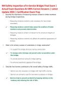 NHI Safety Inspection of In-Service Bridges Final Exam Prep 2026 &vert; Practice Questions & Verified Answers