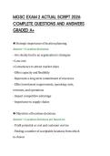 MGSC EXAM 2 ACTUAL SCRIPT 2026 &NewLine;COMPLETE QUESTIONS AND ANSWERS &NewLine;GRADED A&plus;