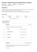 BIO 171 Microbiology Final Exam Overview and Key Questions and Answers&vert; 2026&sol;27