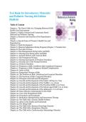 Test Bank for Introductory Maternity and Pediatric Nursing 4th Edition by Hatfield &vert; Complete Chapters 1&ndash;42 &vert; Verified Questions & Answers &vert; Exam Prep Study Guide