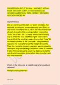 PROGRESSION&colon; FIELD TECH IV - V CONVENTIONAL &NewLine;NEWEST ACTUAL EXAM WITH COMPLETE QUESTIONS &NewLine;AND ANSWERS&sol;&sol; VERIFIED&sol;&sol;GRADED A&plus;&sol;&sol; LATEST 2026
