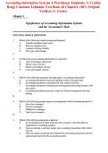 Accounting Information Systems&colon; A Practitioner Emphasis&comma; 7th Edition by Cynthia M&period; Bolt-Lee & Marshall B&period; Romney &vert; Comprehensive AIS Study Guide&comma; Business Processes&comma; Internal Controls & Exam Revision Notes &lpar;ISBN&colon; 978-1111219512&rpar;
