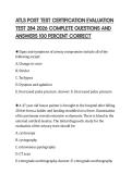ATLS POST TEST CERTIFICATION EVALUATION&NewLine;TEST 284 2026 COMPLETE QUESTIONS AND&NewLine;ANSWERS 100 PERCENT CORRECT