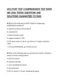 ATLS POST TEST COMPREHENSIVE TEST PAPER&NewLine;284 2026 TESTED QUESTIONS AND&NewLine;SOLUTIONS GUARANTEED TO PASS&NewLine;