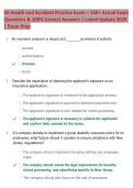 NJ Health and Accident Practice Exam &lpar;150&plus; Questions&rpar; 2026 &vert; Practice Questions & Verified Answers &vert; Exam Prep