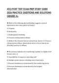 ATLS POST TEST EXAM PREP STUDY GUIDE&NewLine;2026 PRACTICE QUESTIONS AND SOLUTIONS&NewLine;GRADED A&plus;