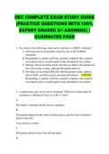 OEC COMPLETE EXAM STUDY GUIDE &NewLine;&lpar;PRACTICE QUESTIONS WITH 100&percnt; &NewLine;EXPERT GRADED A&plus; ANSWERS&rpar; &vert; &NewLine;GUARNATEE PASS 