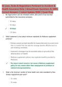 NJ Laws&comma; Rules & Regulations &ndash; Accident & Health Insurance 2026 &vert; Practice Questions & Verified Answers &vert; Exam Prep