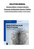 Solution Manual&colon; Brownian Motion &ndash; A Guide to Random Processes and Stochastic Calculus &lpar;3rd Edition&rpar; &vert; Ren&eacute; Schilling et al&period; &vert; Complete Chapters 1&ndash;23