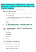 North Carolina General Contractors Exam Prep 2026 &vert; Practice Questions & Verified Answers &vert; Licensing Exam Review