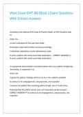 West Coast EMT JBL Block 1 Exam Questions With Correct Answers 
