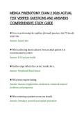 MEDCA PHLEBOTOMY EXAM 2 2026 ACTUAL&NewLine;TEST VERIFIED QUESTIONS AND ANSWERS&NewLine;COMPREHENSIVE STUDY GUIDE&NewLine;