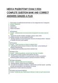 MEDCA PHLEBOTOMY EXAM 2 2026&NewLine;COMPLETE QUESTION BANK AND CORRECT&NewLine;ANSWERS GRADED A PLUS