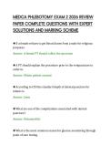 MEDCA PHLEBOTOMY EXAM 2 2026&NewLine;PRACTICE TEST PREMIUM QUESTIONS AND&NewLine;ACCURATE ANSWERS ONE HUNDRED&NewLine;PERCENT CORRECT&NewLine;