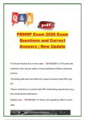 PMHNP Exam 2026 &ndash; 450&plus; Practice Questions and Correct Answers &vert; PMHNP Legal & Ethical Issues&comma; Nursing Theories&comma; Developmental Psychology&comma; Research Methods&comma; Neuroanatomy & Professional Practice &vert; ANCC Psychiatric-Mental Health Nurse Practitioner Certificat