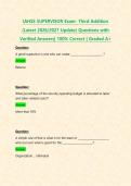 IAHSS SUPERVISOR Exam- Third Addition &lpar;Latest 2026&sol;2027 Update&rpar; Questions with Verified Answers&vert; 100&percnt; Correct &vert; Graded A&plus;