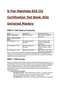 2026&sol;2027 S-Tier Manitoba ECE III Certification Test Bank &vert; 20&plus; Elite Scenarios&comma; Rationales & Compliance Audits