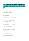 ATT COMP CERTIFICATION EVALUATION&NewLine;2026 QUESTIONS WITH ANSWERS GRADED&NewLine;A&plus;
