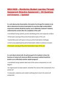 WGU D638 &ndash; Monitoring Student Learning Through Assessment Objective Assessment &vert; OA Questions and Answers &vert; Updated