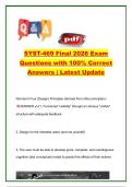 SYST-469 Final Exam 2026 &ndash; 150&plus; Practice Questions and Verified Answers &vert; Human-Computer Interaction &lpar;HCI&rpar;&comma; Usability Testing&comma; User-Centered Design&comma; Heuristic Evaluation&comma; Research Methods&comma; UX Design & Cognitive Models &vert; Systems Engineering and User Experi