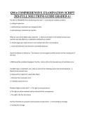 QMA COMPREHENSIVE EXAMINATION SCRIPT 2026 FULL SOLUTIONS GUIDE GRADED A&plus;&NewLine;