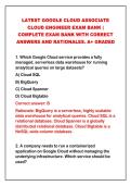The Complete 2026&ndash;2027 Google & Oracle Cloud Certification Exams Bundle &colon; Google Associate Cloud Engineer &plus; OCI Associate &plus; OCI Professional Architect &ndash; Correct Answers & Rationales &vert; A&plus; Graded