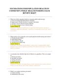 FOUNDATIONS FOR POPULATION HEALTH IN &NewLine;COMMUNITY PUBLIC HEALTH NURSING EXAM &NewLine;REVIEW 2026&sol;27 