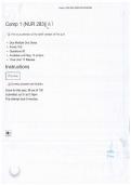 NUR 283 COMP 1 Study Questions and Answers &vert; 2026&sol;27 Updated 