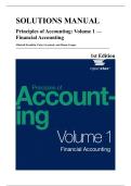 Solutions Manual &mdash; OpenStax Principles of Accounting&comma; Volume 1&colon; Financial Accounting&comma; 1st Edition &lpar;Franklin&comma; Graybeal & Cooper&comma; 2019&rpar;&comma; Chapters 1-16 &vert; All Chapters Covered