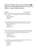 TEST BANK for Auditing & Assurance Services&comma; 9th Edition by Louwers&comma; Bagley&comma; Blay&comma; Strawser & Thibodeau &vert; Complete Auditing Exam Resource &vert; Verified Questions & Answers&NewLine;&NewLine;