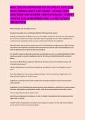 WGU D236 PATHOPHYSIOLOGY OA AND PA 2025&sol;2026 BANK VERSION AND STUDY GUIDE &vert; ACTUAL EXAM QUESTIONS AND ANSWERS AND RATIONALES &vert; EXPERT VERIFIED FOR GUARANTEED PASS &vert; LATEST UPDATE &sol;BRAND NEW