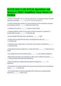 NCCER 26211-20 ACTUAL Questions and&NewLine;Answers &vert; 2026 Simplified Cheat Sheet &vert; A&plus;&NewLine;Verified