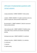 LVN exam 2 fundamentals questions with correct answers